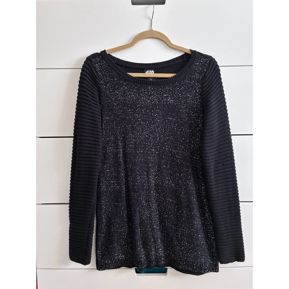Disney Store Star Wars Her Universe Kylo Ren Black Silver Sweater Size Small